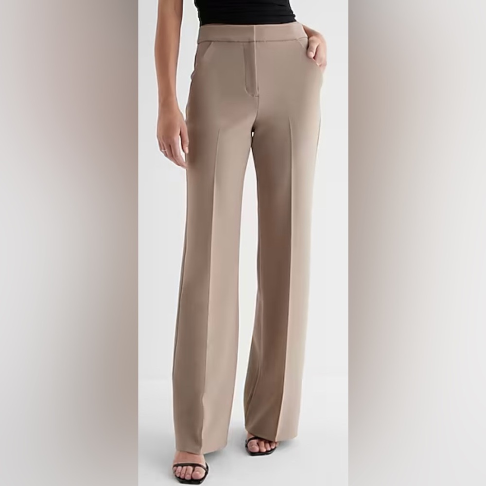 New York & Company Tan Straight Leg Pants